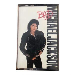 Michael Jackson - BAD (Cassette Tape, Epic Records 1987) Vintage Classic TESTED!